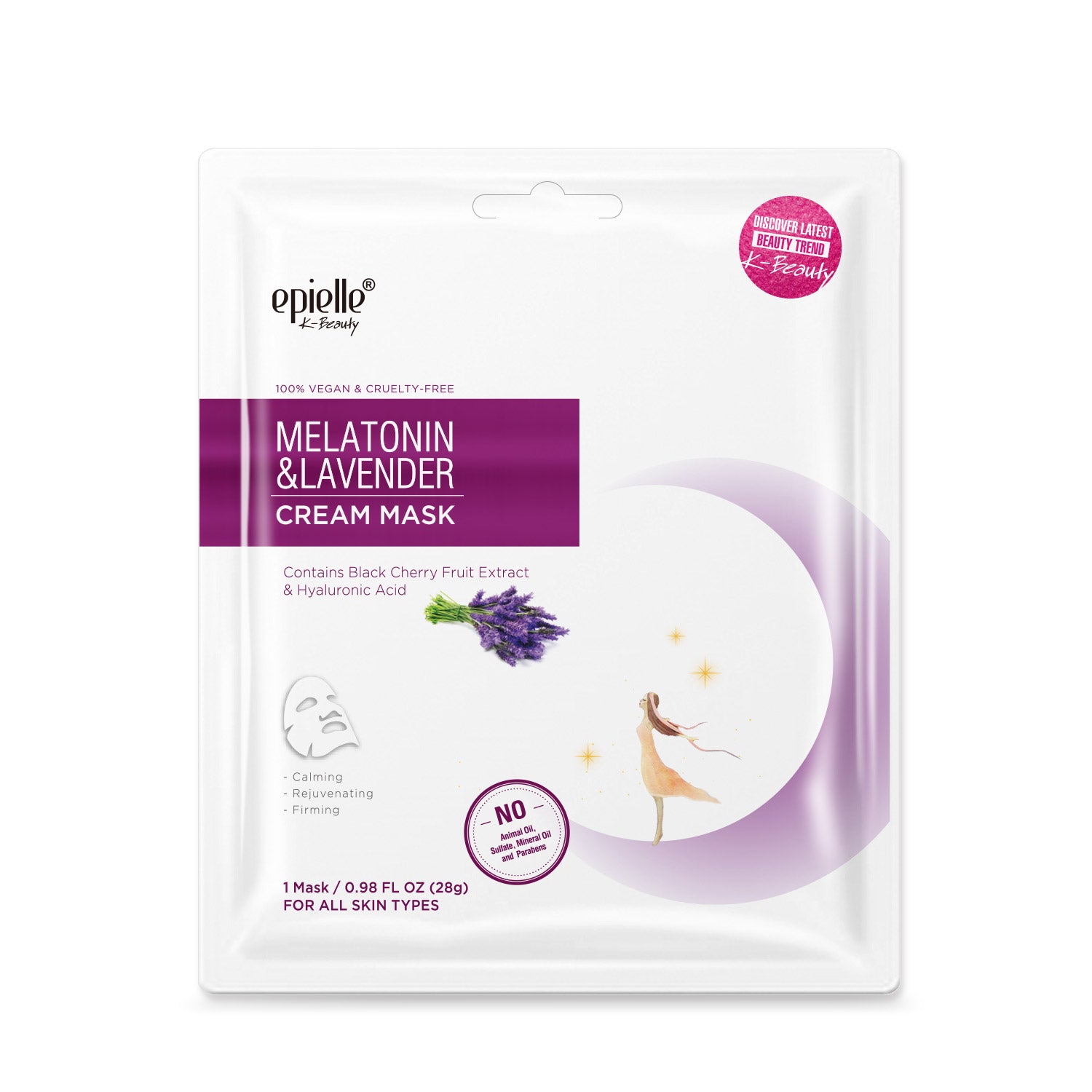 Melatonin & Lavender Cream Mask | Calming, Firming, Rejuvenating