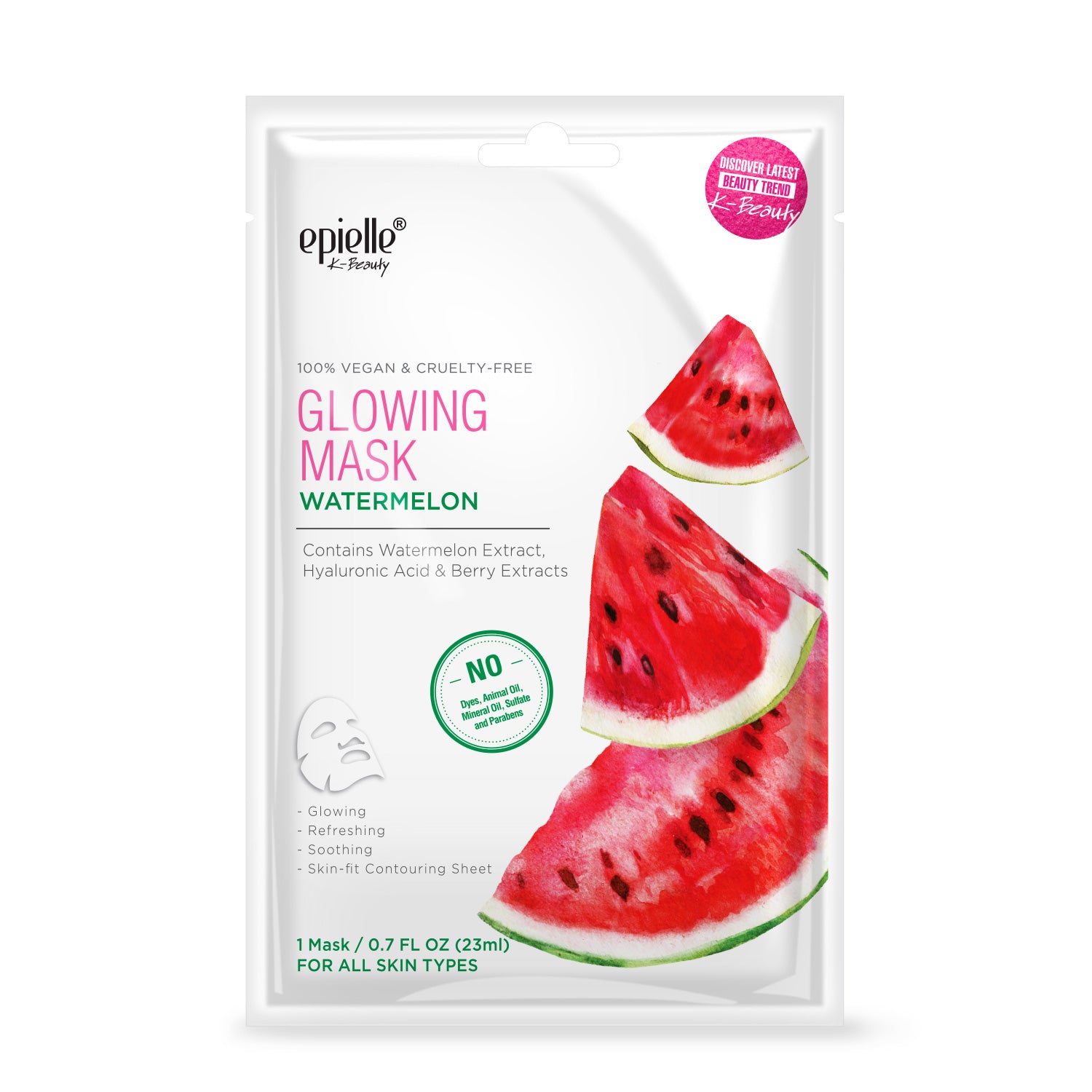 Glowing Watermelon and Hyaluronic Acid Mask