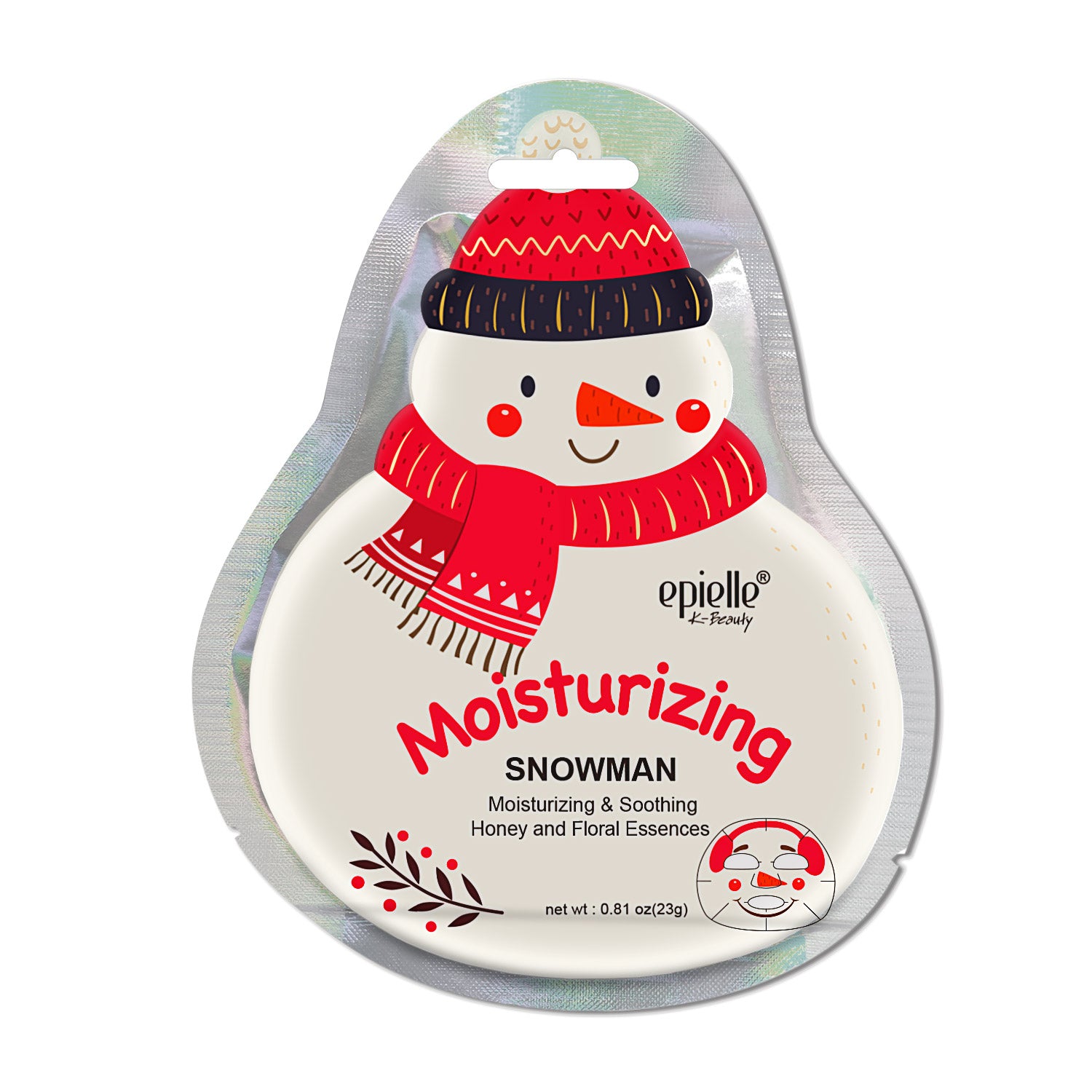 Snowman Character Sheet Mask | Moisturizing + Soothing