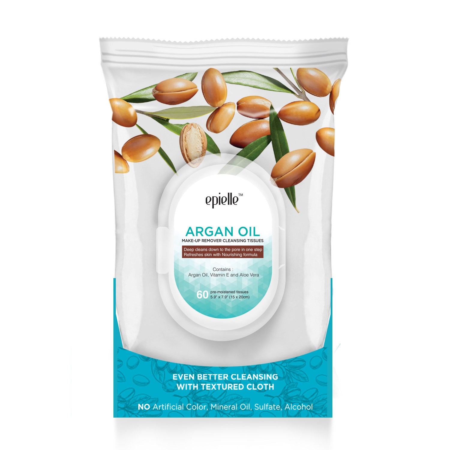 Argan Oil Make-Up Remover Cleansing Wipes | 60ct