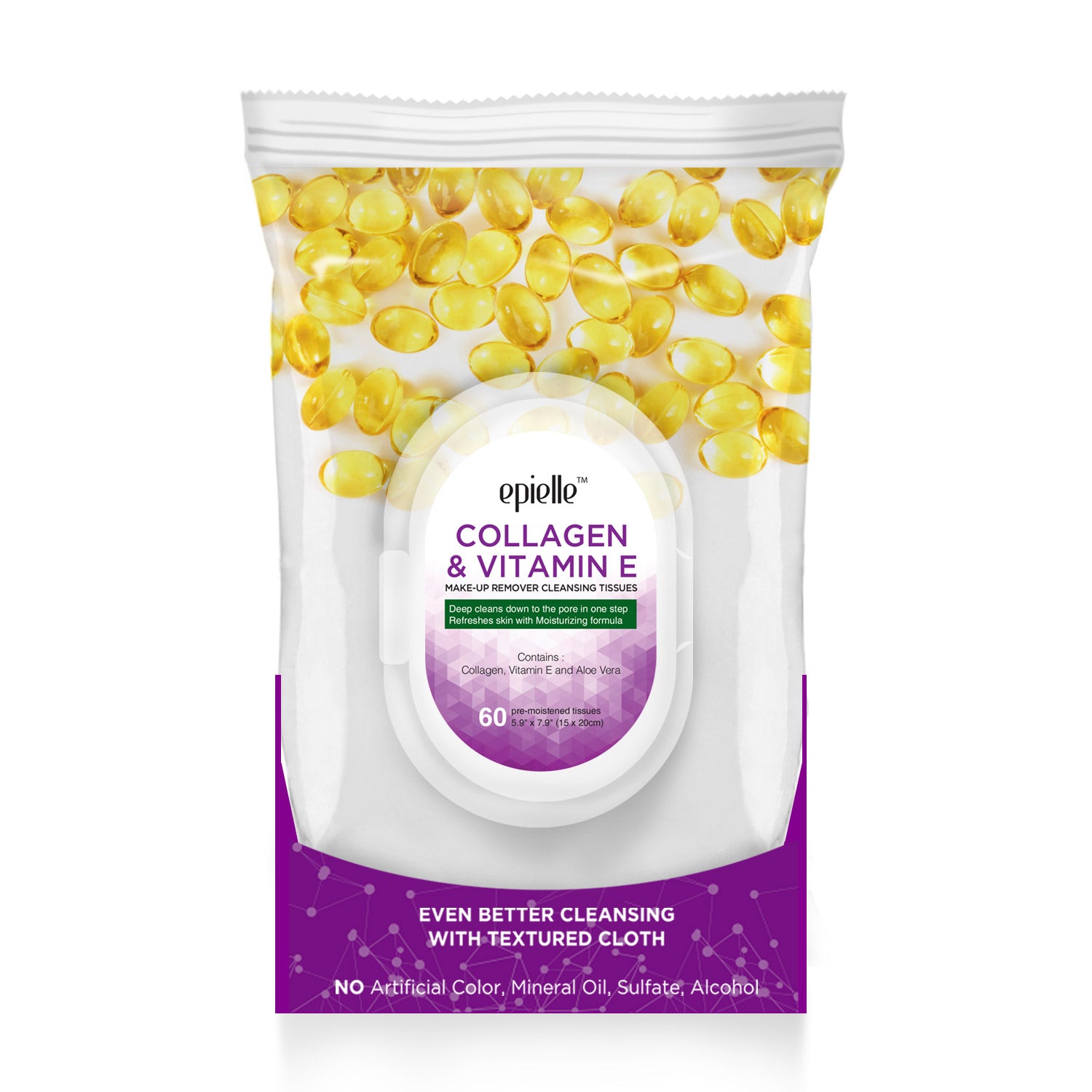 Collagen & Vitamin E Make-Up Remover Cleansing Wipes | 60ct