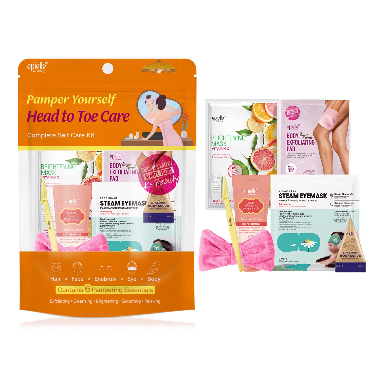 Pamper Yourself Head to Toe Kit | Contains 6pcs