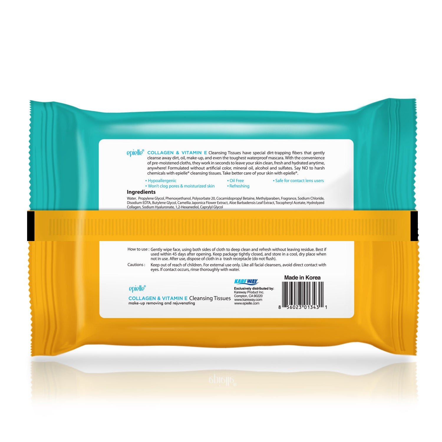 Collagen & Vitamin E Makeup Removing Cleansing Tissues | 30ct