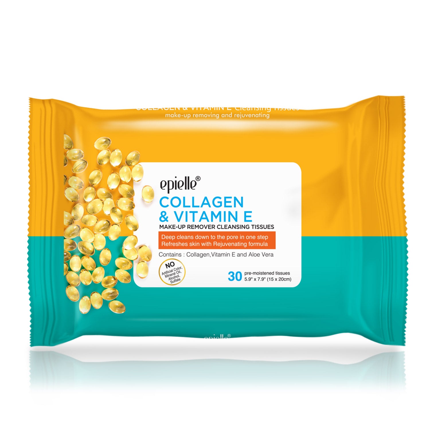 Collagen & Vitamin E Makeup Removing Cleansing Tissues | 30ct