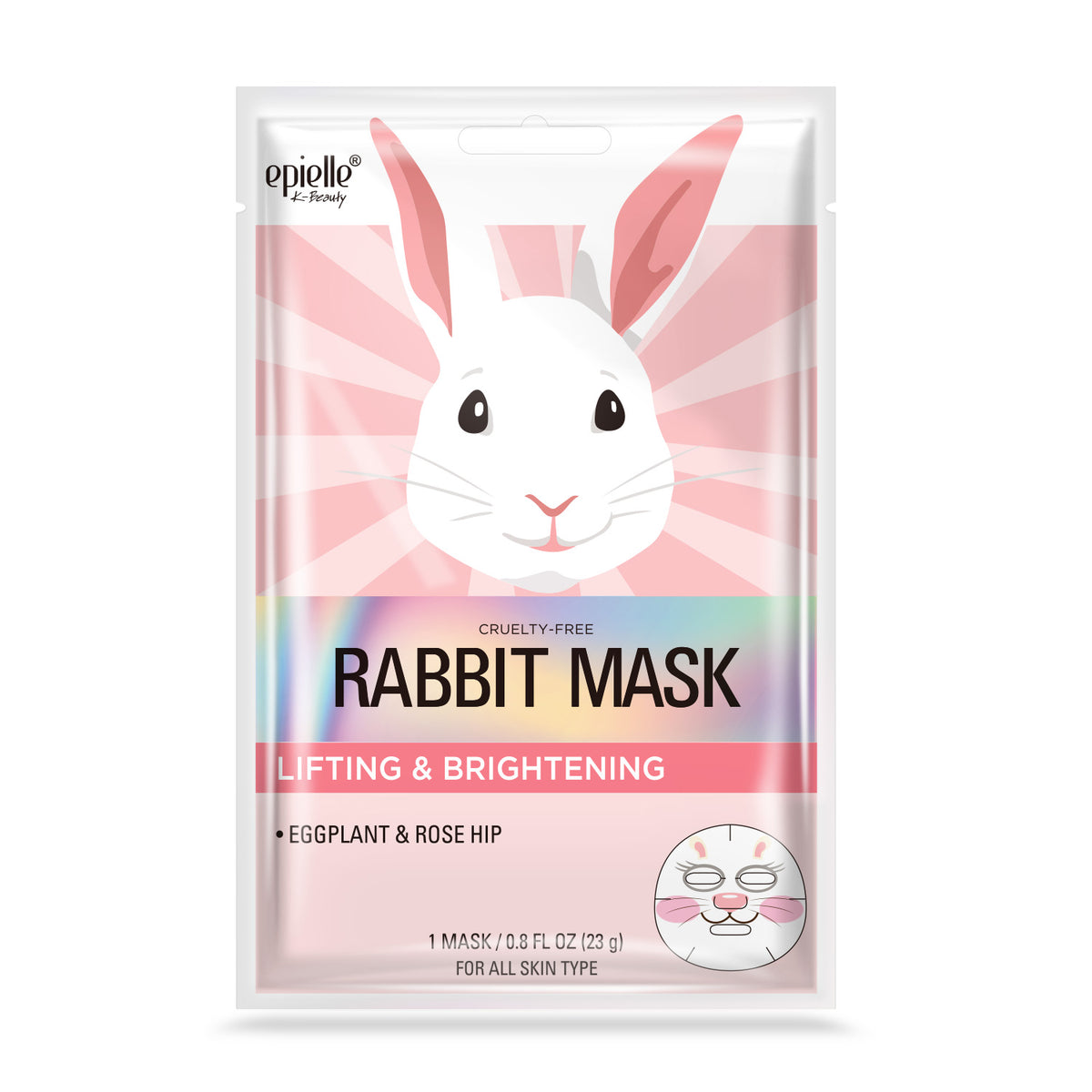 Rabbit Face Sheet Mask for Easter Basket Ideas, Easter gifts for