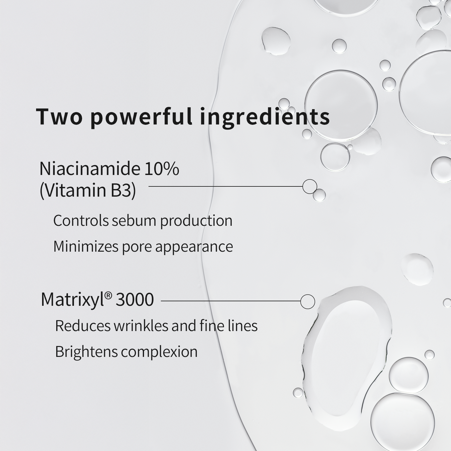 Complex Niacinamide 10% Serum | Matrixyl 3000, Peptides | Glowing + Firming