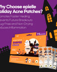 Acne Patch Shapes (Halloween) | 75 Patches | Infused with Tea Tree Oil