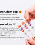 Acne Patch Shapes (Halloween) | 75 Patches | Infused with Tea Tree Oil