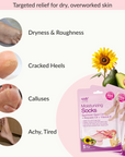 Sunflower, Avocado, & Vitamin E Moisturizing Socks