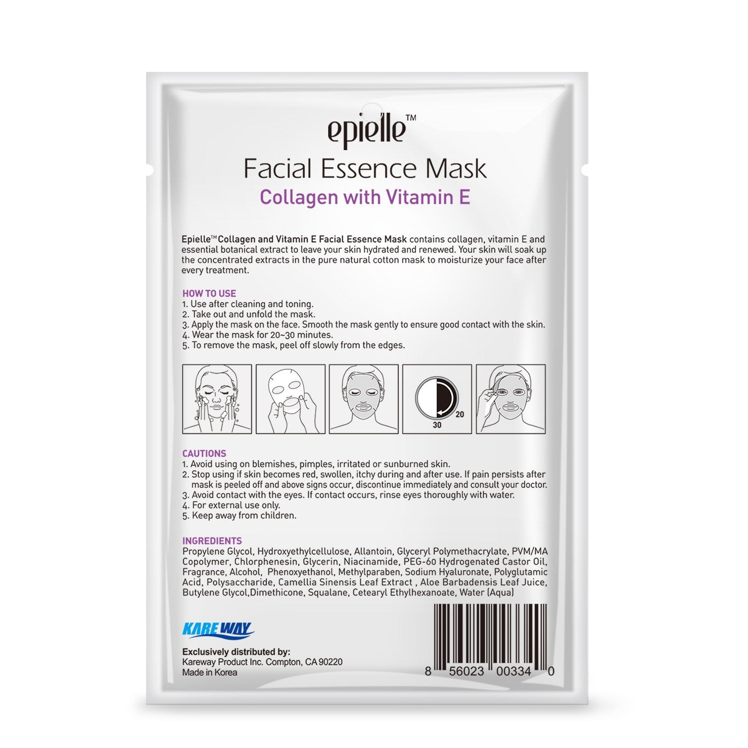 Collagen & Vitamin E Facial Essence Mask