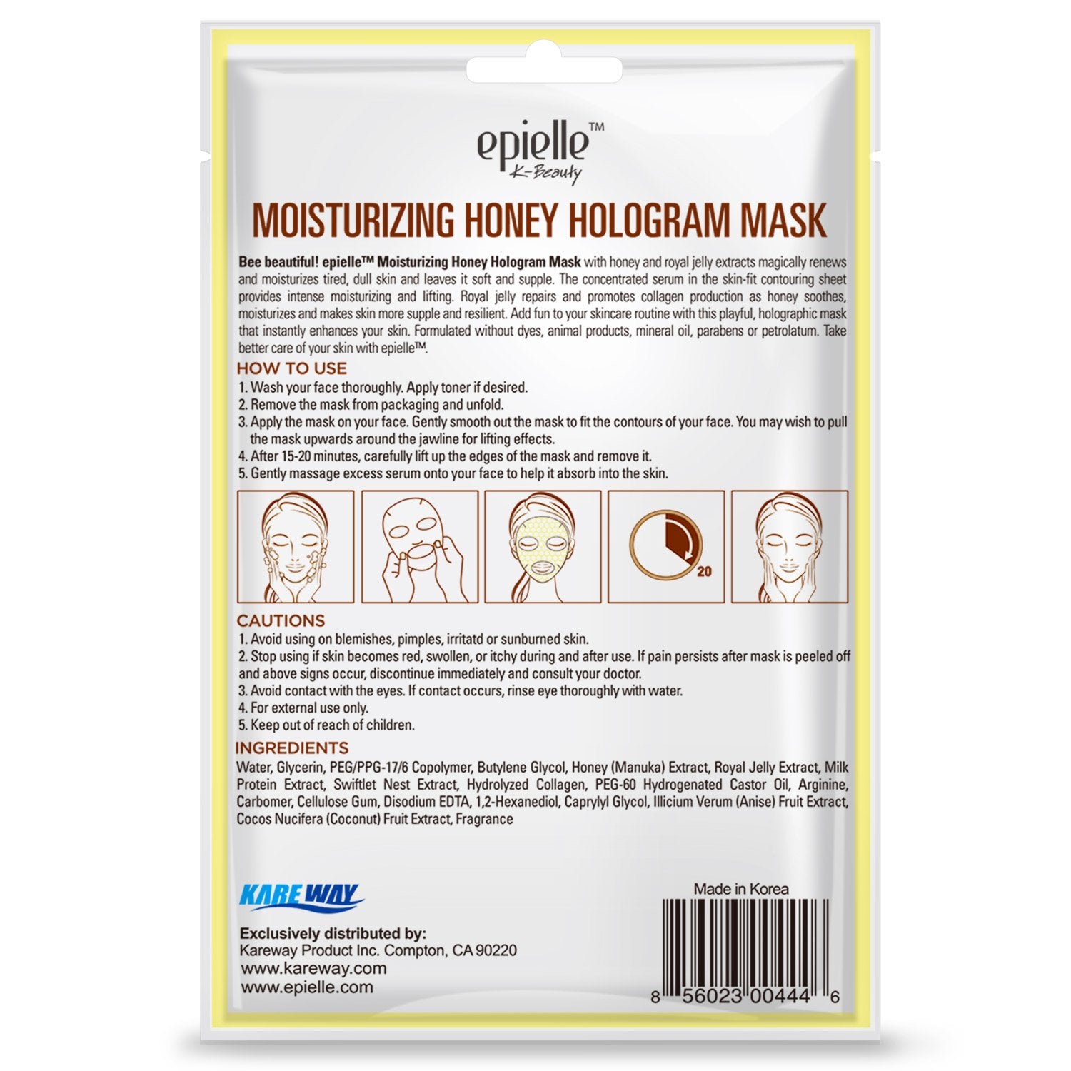 Moisturizing Honey Hologram Sheet Mask