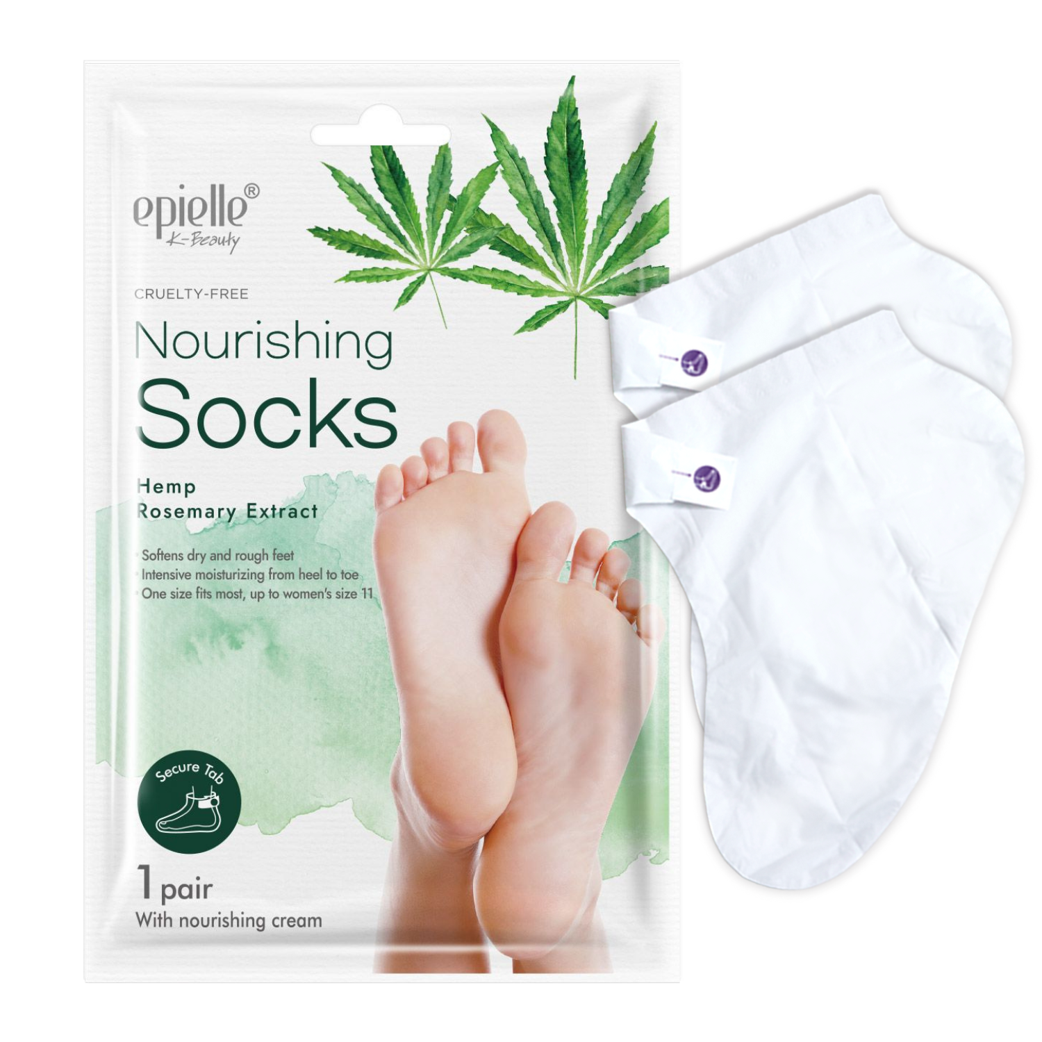 Nourishing Socks Mask | Contains Hemp and Rosemary Extract