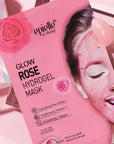 Glow Rose Petal Hydrogel Mask | Rose Water, Vitamin C, and Collagen