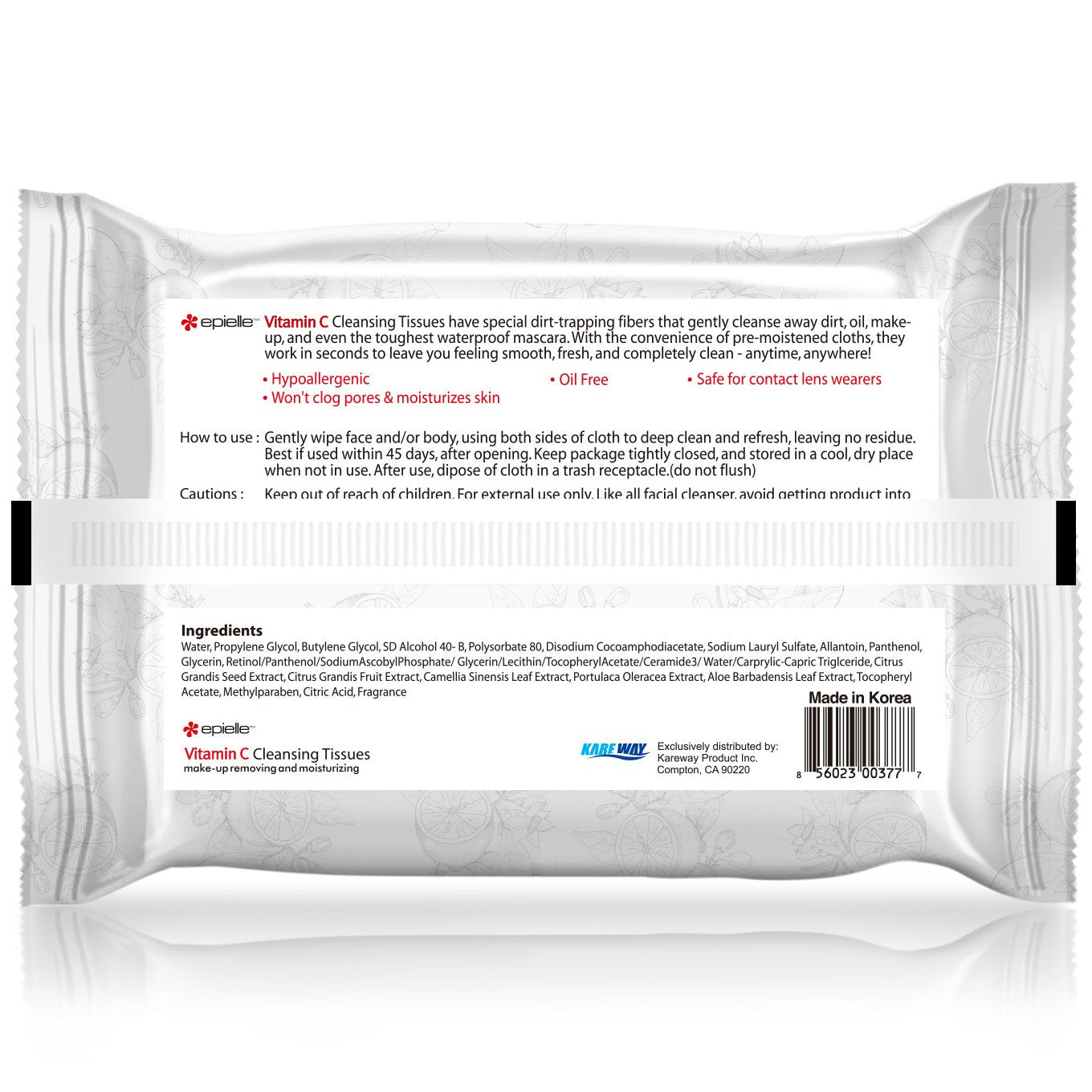 Vitamin C Facial Cleansing Tissues | 30ct