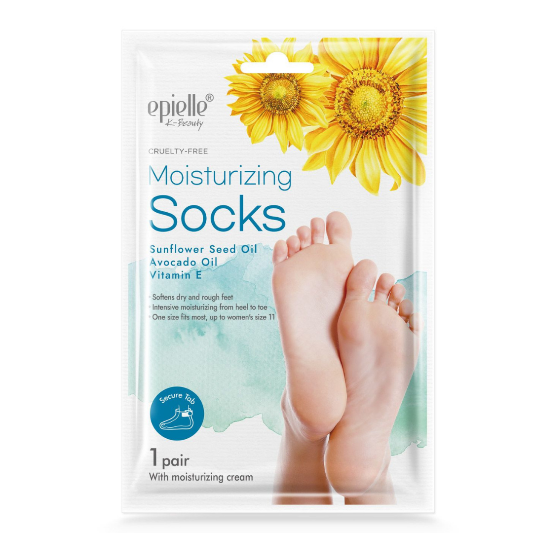 Moisturizing Socks Mask | Contains Sunflower Extract, Avocado Oil, and Vitamin E