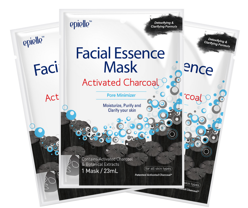 Charcoal Facial Essence Mask | 3ct
