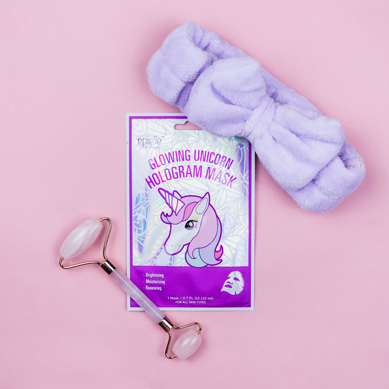 epielle glowing unicorn hologram mask