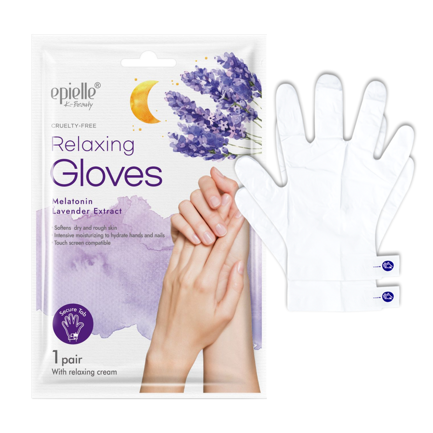 Relaxing Gloves Mask | Contains Melatonin & Lavender Extract