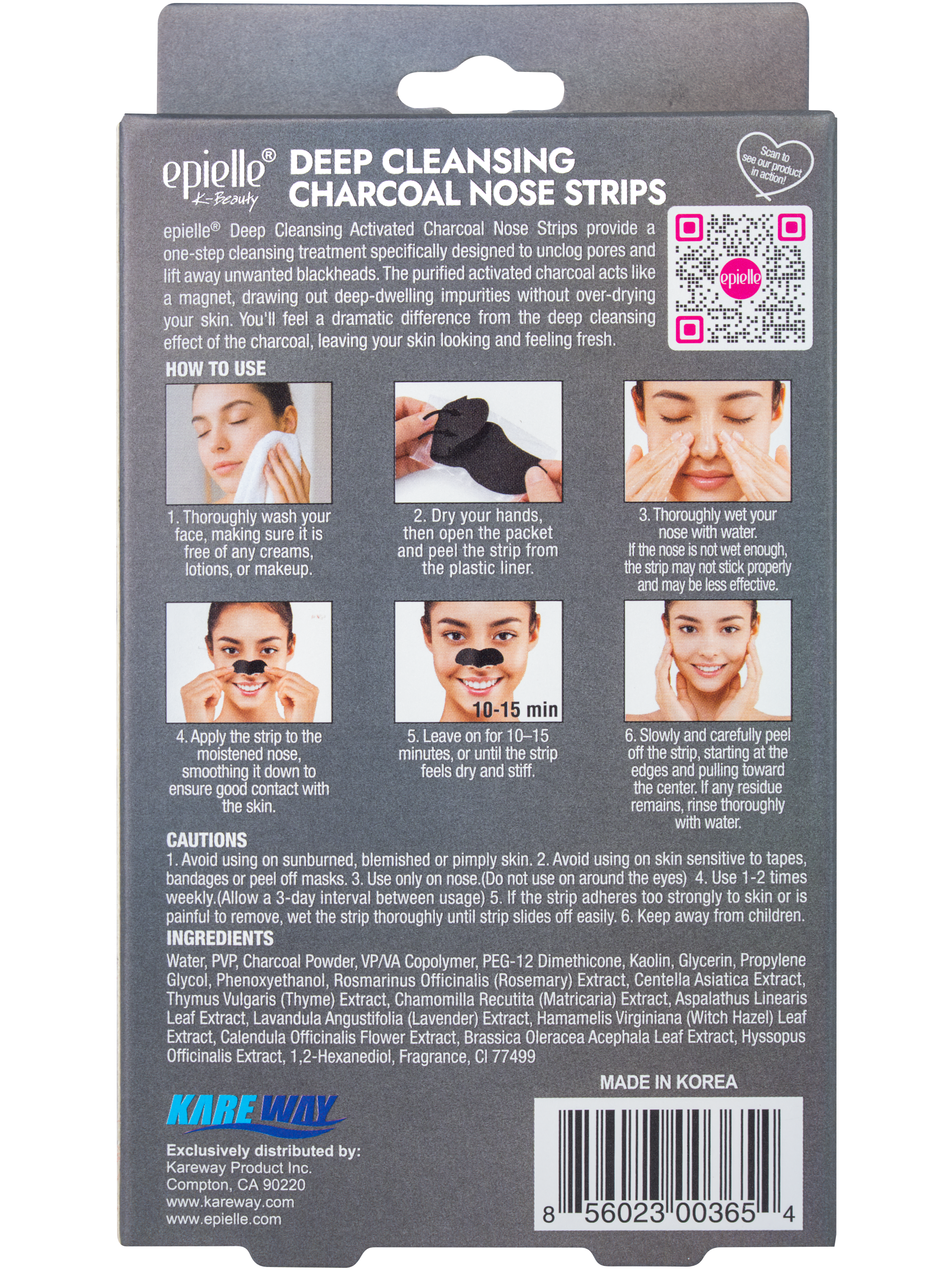 Deep Cleansing Charcoal Nose Strips | 6 Count