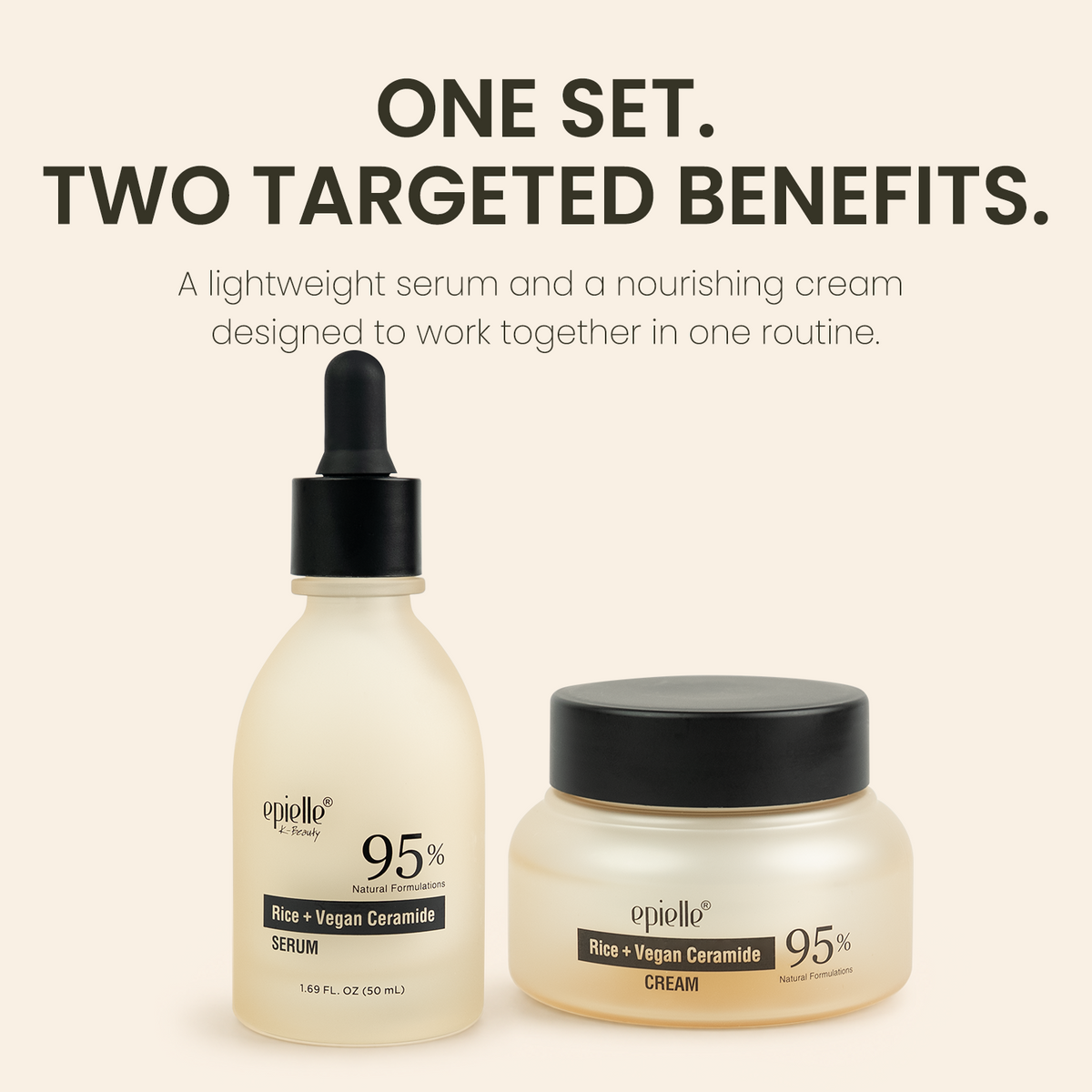 Facial Serum+Cream Combo | Rice