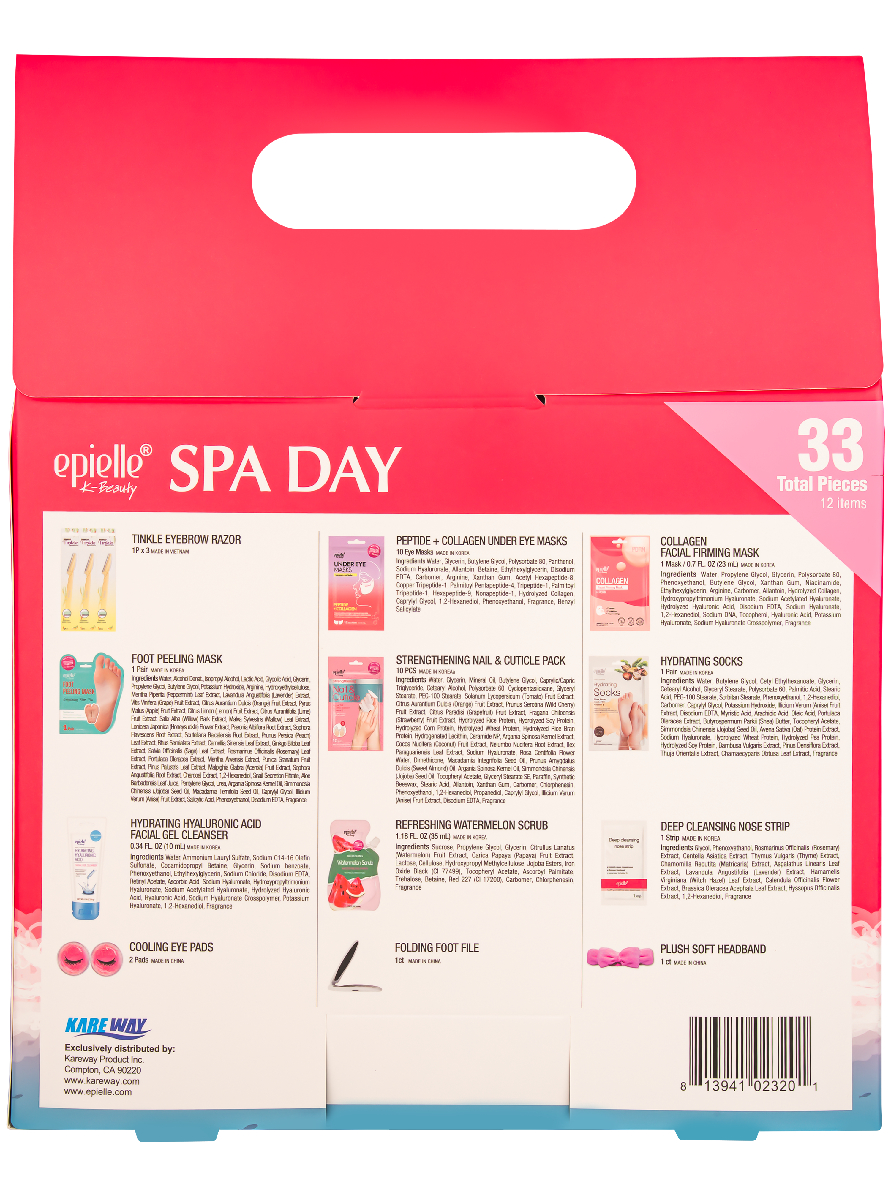 Spa Day Complete Head-to-Toe Relaxation & Pampering Kit