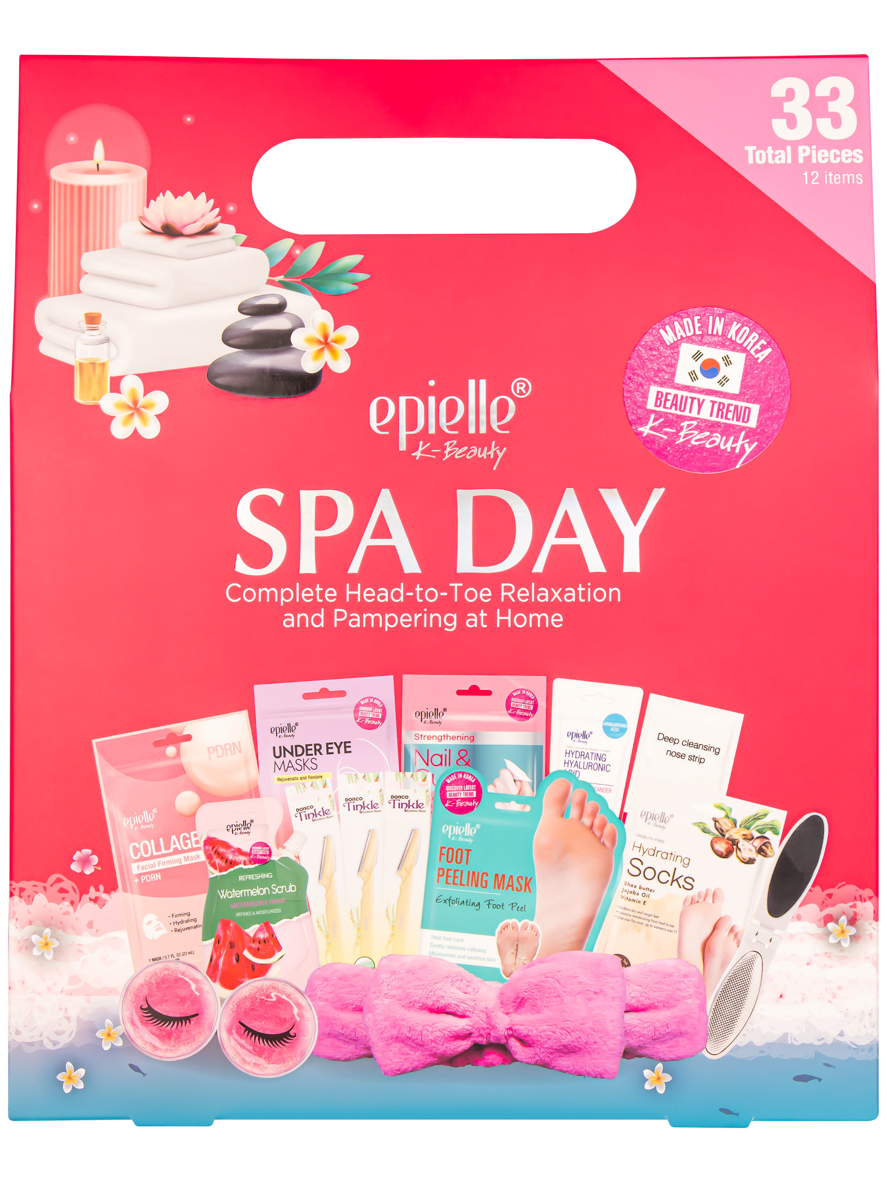 Spa Day Complete Head-to-Toe Relaxation & Pampering Kit