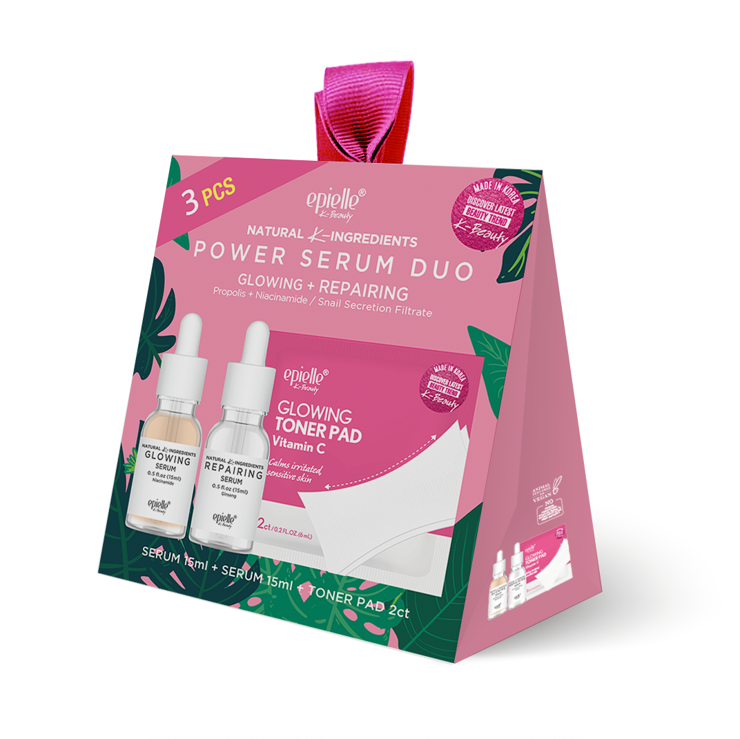 Power Serum DUO Tote 3pk | Glowing + Repairing