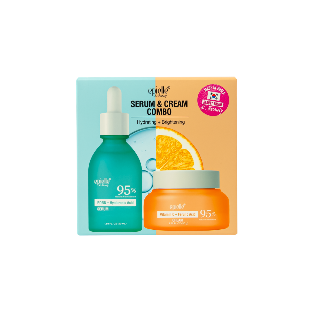 Facial Serum+Cream Combo | PDRN + Vitamin C