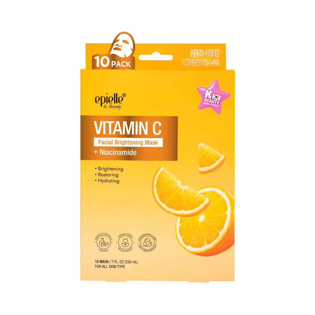 Vitamin C Facial Brightening Mask + Niacinamide | 10 Count