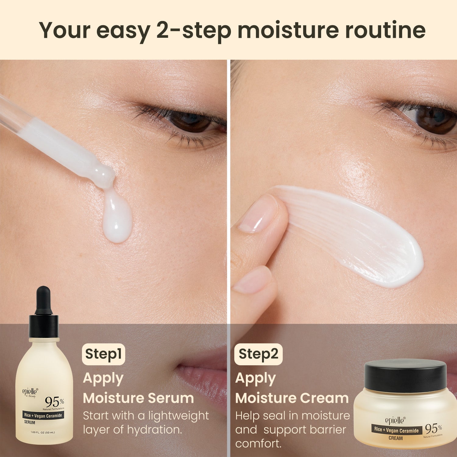 Facial Serum+Cream Combo | Rice – epielle®