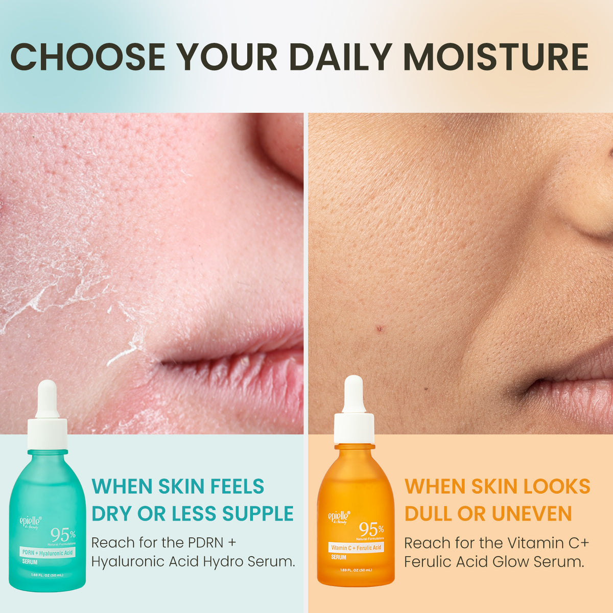 Facial Serum DUO | PDRN + Vitamin C