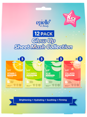 Glow Up Sheet Mask Collection, 12 Pack