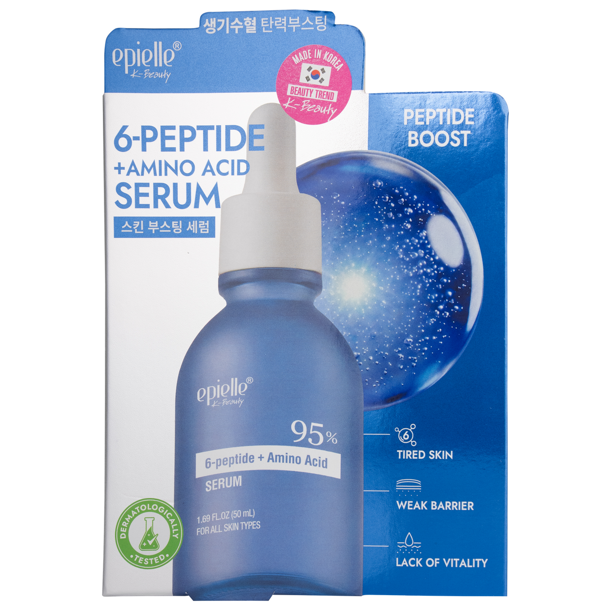 epielle 95% Facial Serum 6-Peptide + Amino Acid