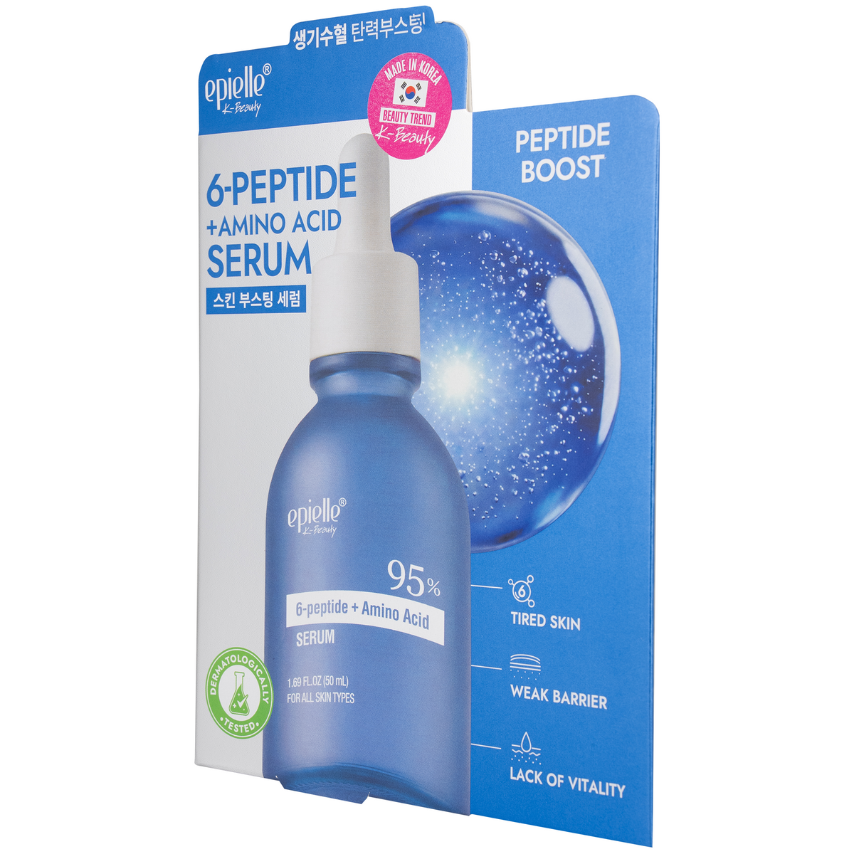 epielle 95% Facial Serum 6-Peptide + Amino Acid