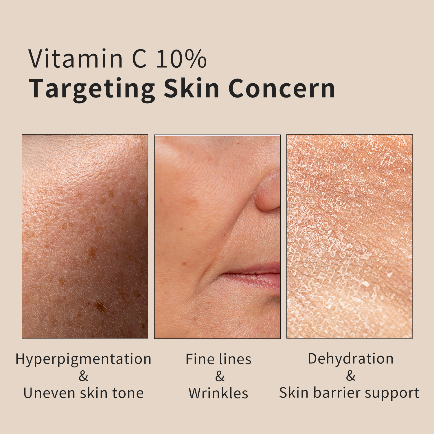Complex Vitamin C 10% Serum | Matrixyl 3000, Peptides | Brightening + Firming