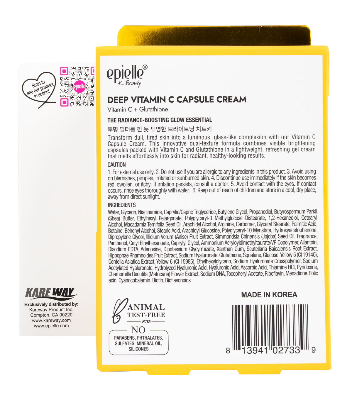 Deep Vitamin C Capsule Cream | Vitamin C + Glutathione