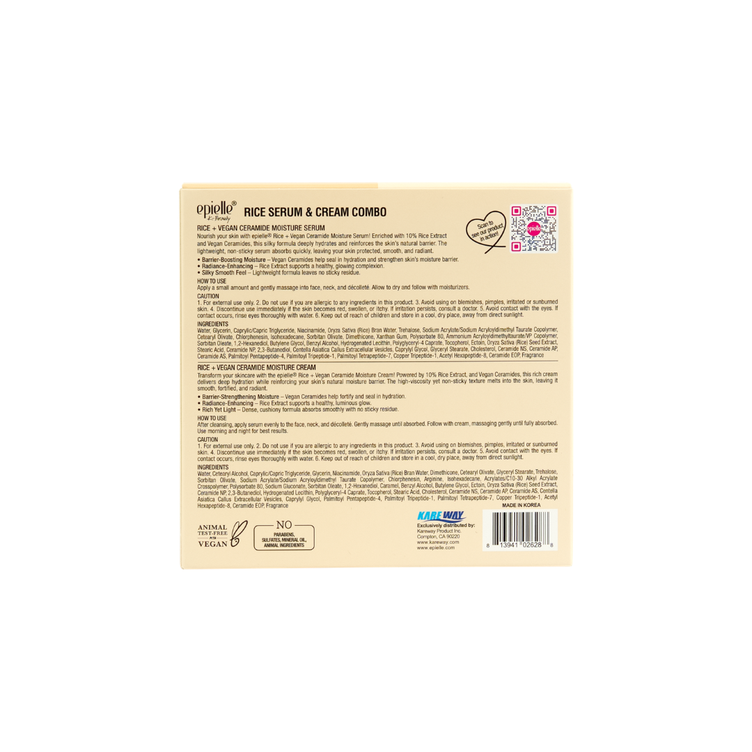 Facial Serum+Cream Combo | Rice