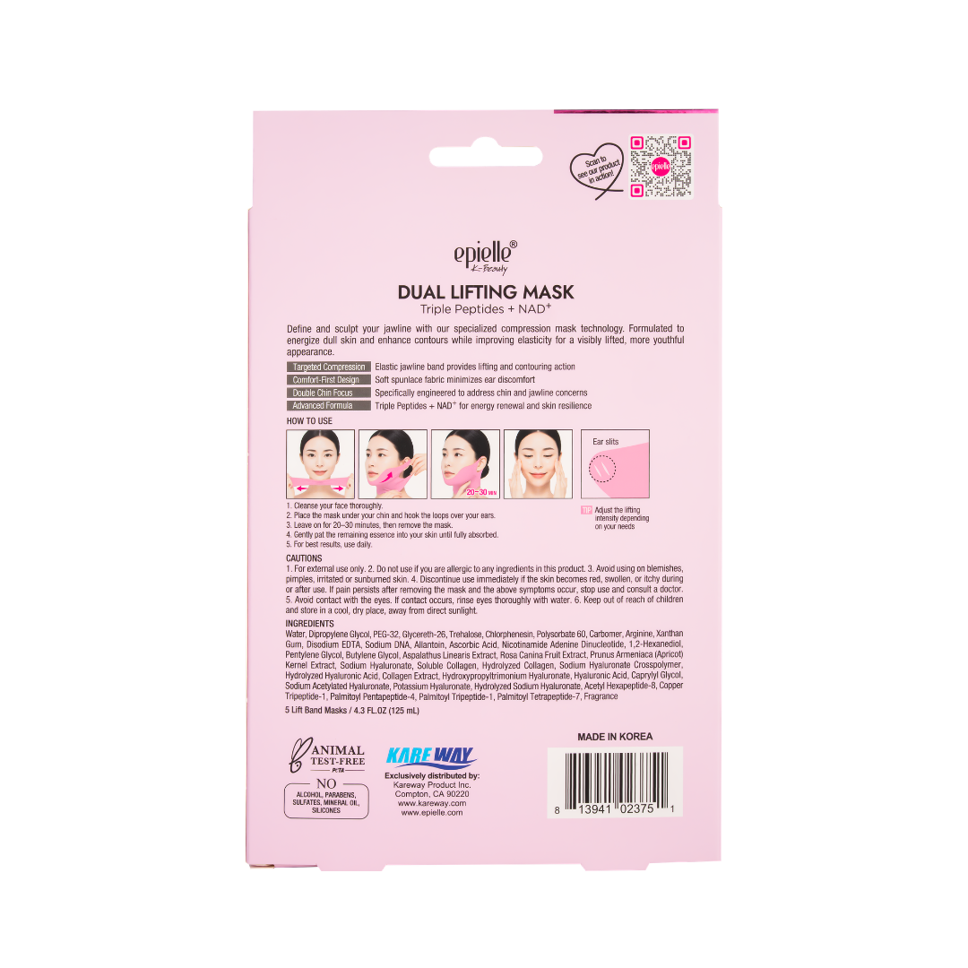 Dual Lifting Mask | Triple Peptides + NAD+ | 5 Count