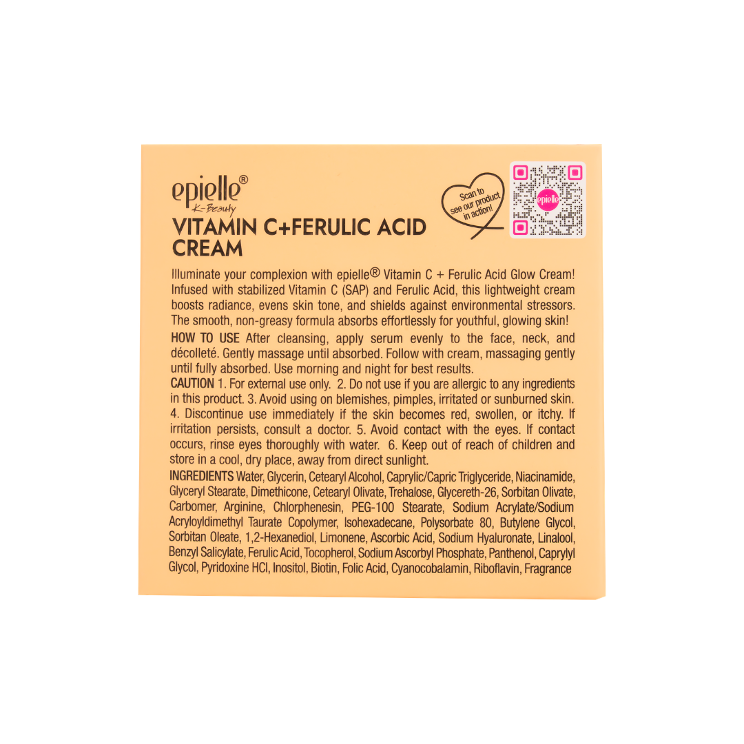 Vitamin C + Ferulic Acid Cream | 95% Natural Ingredients