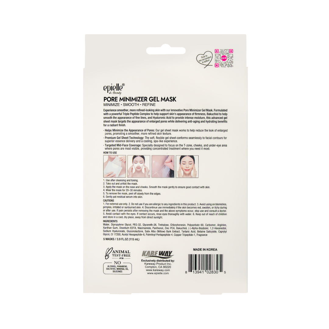 Pore Minimizer Gel Mask | Bakuchiol + Triple Peptide Complex | 5 Count