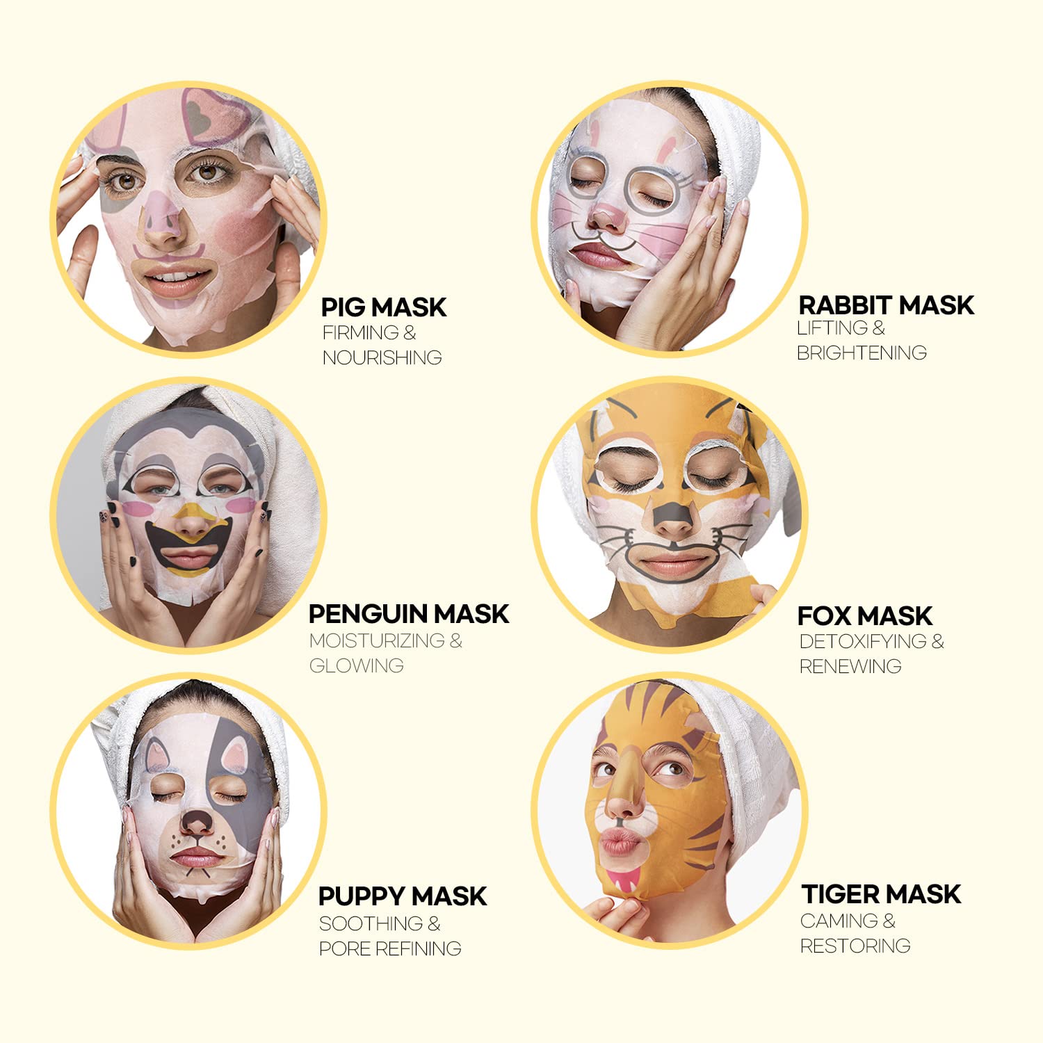 epielle Animal Face Mask