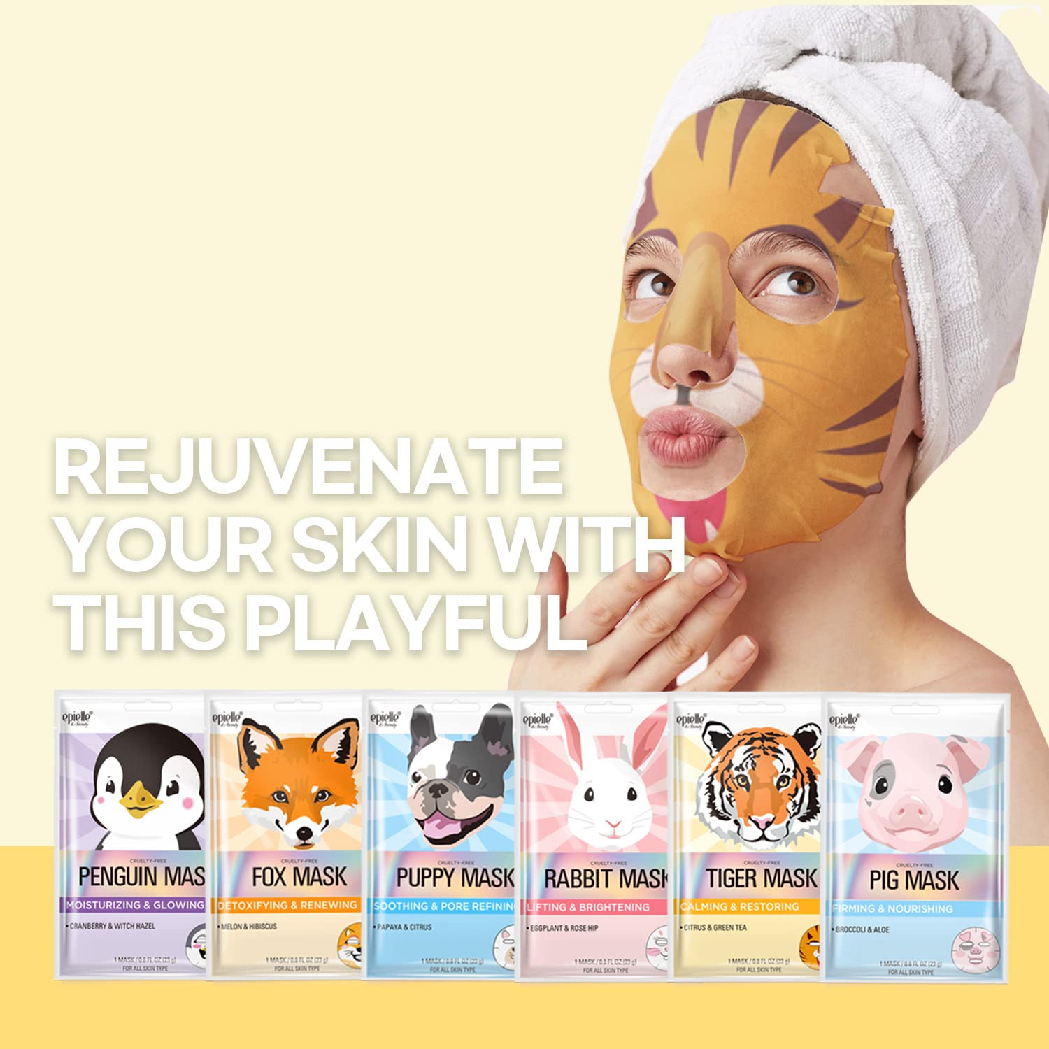 epielle Animal Face Mask