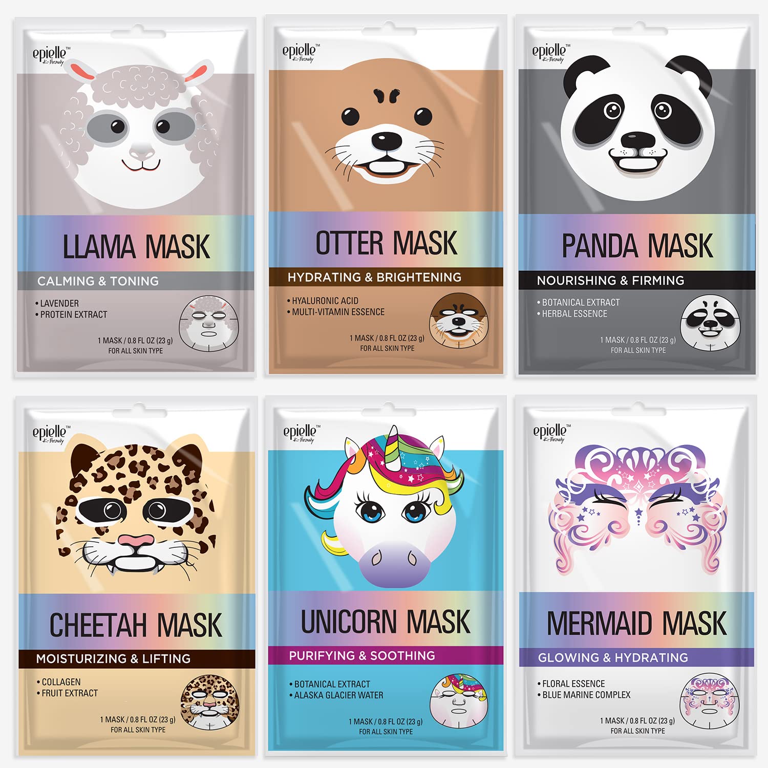 epielle Animal Face Mask