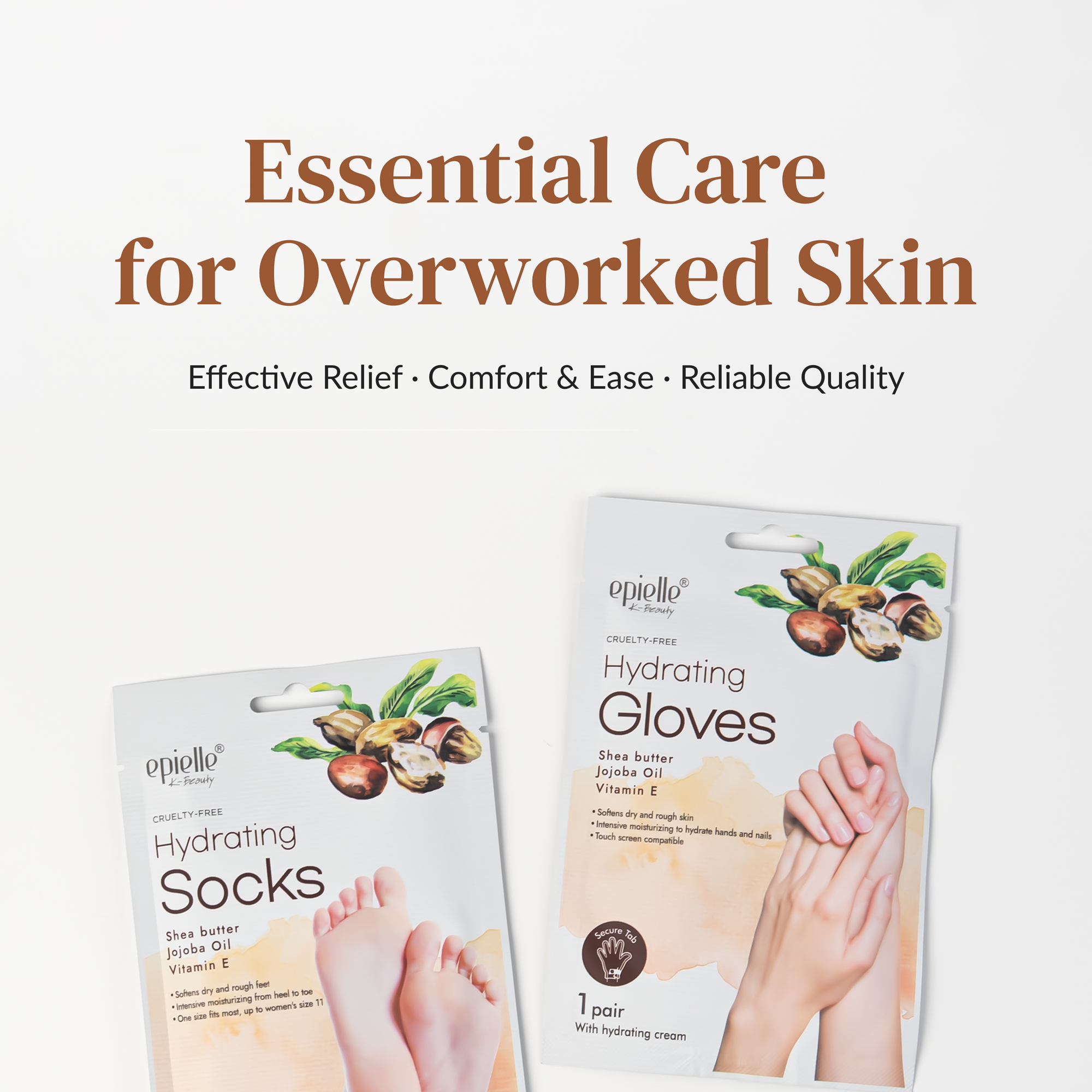 Hydrating Socks Mask | Contains Shea Butter, Jojoba Oil, and Vitamin E