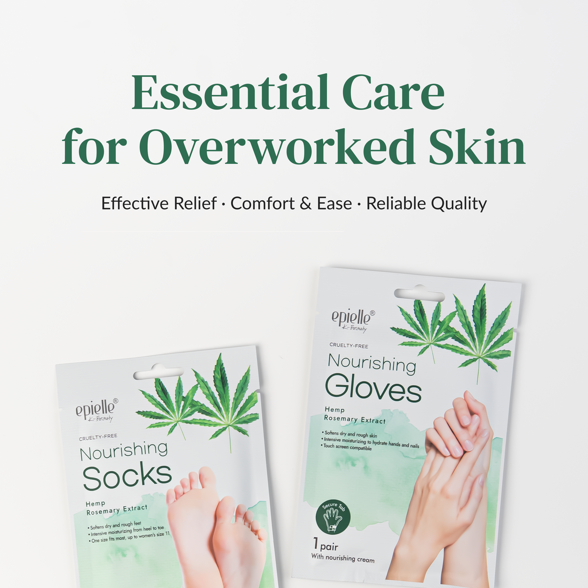 Nourishing Socks Mask | Contains Hemp and Rosemary Extract