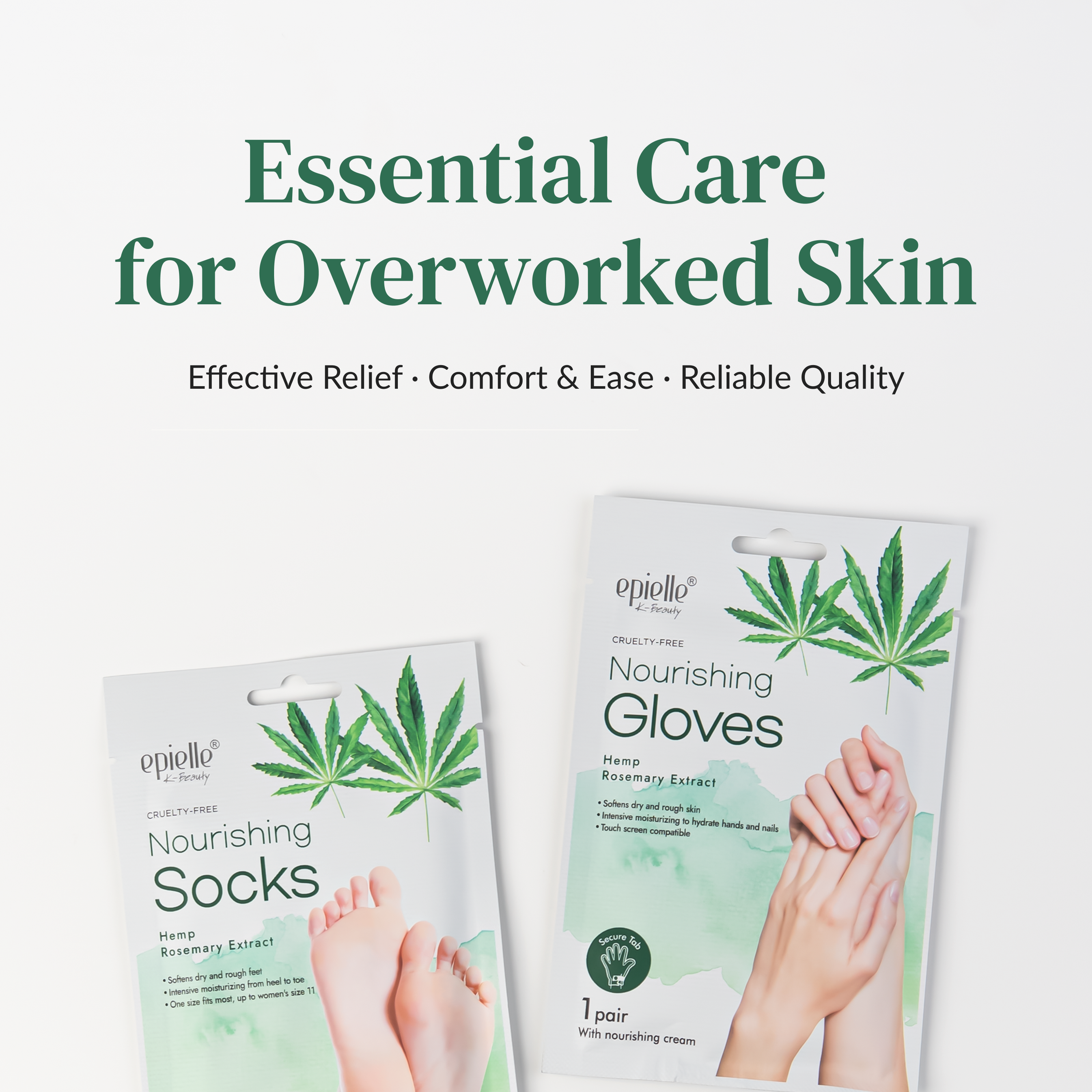 Nourishing Socks Mask | Contains Hemp and Rosemary Extract