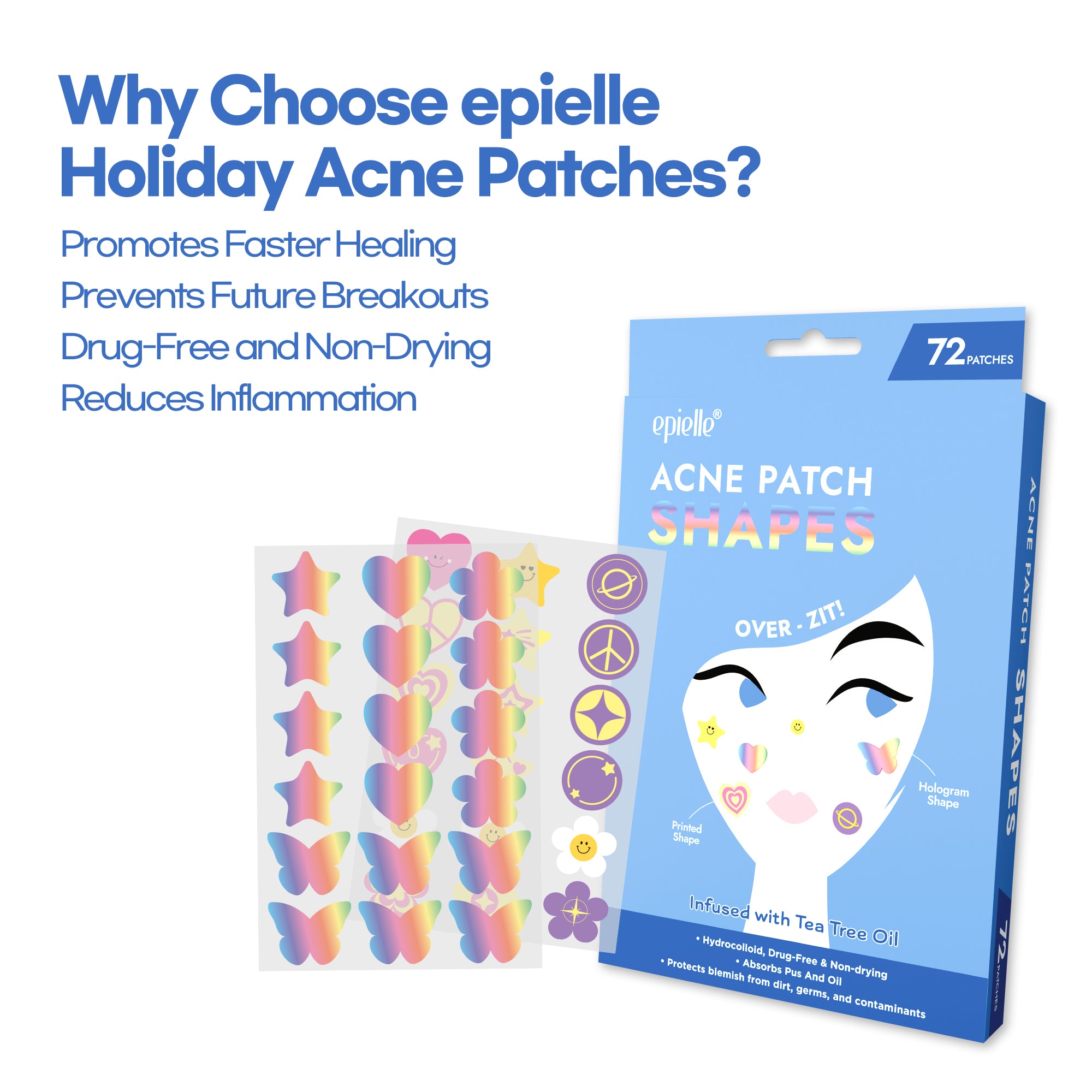 Acne Patch Shapes - Daily | 72 Count