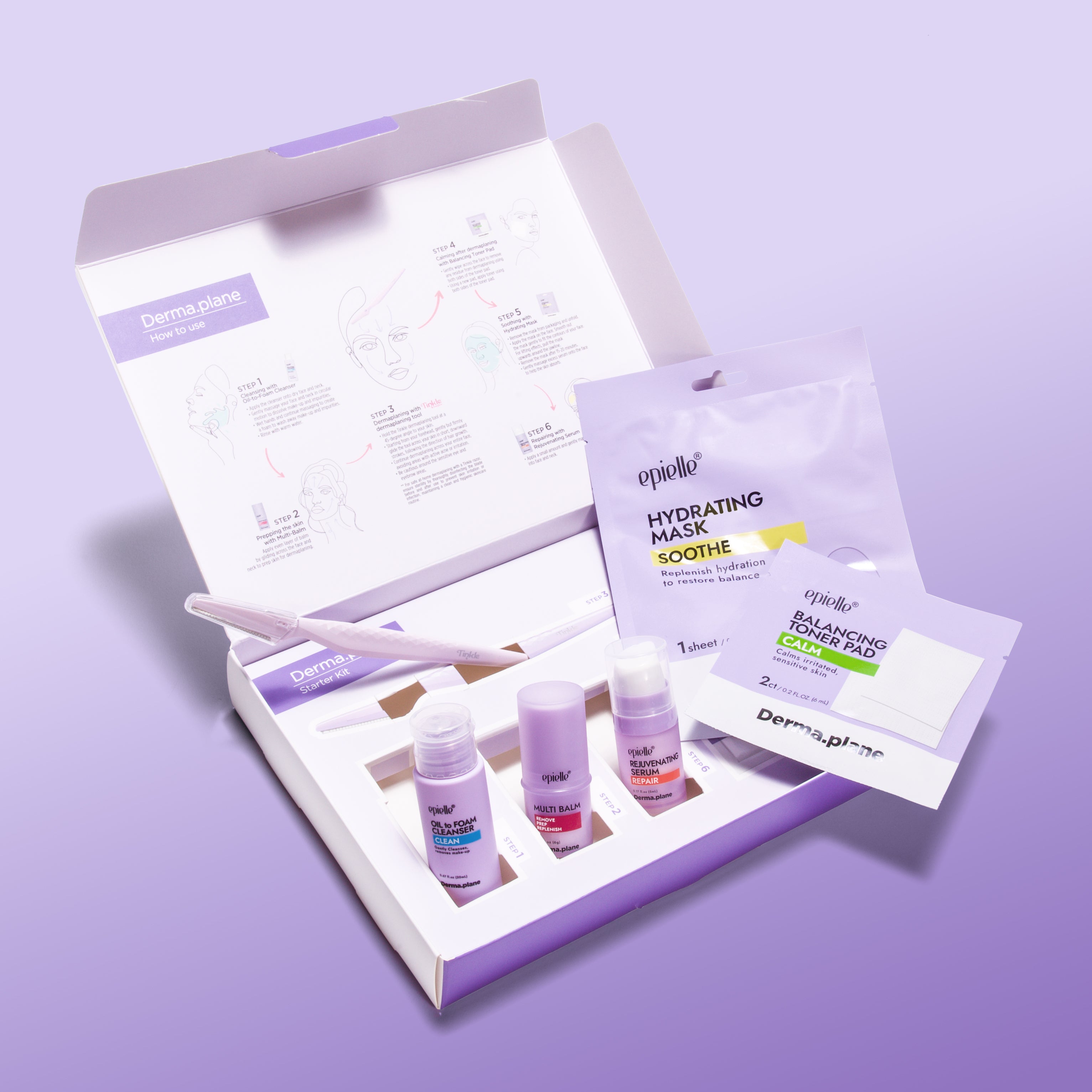 All-in-One Dermaplane Starter Kit | 6 Step Routine