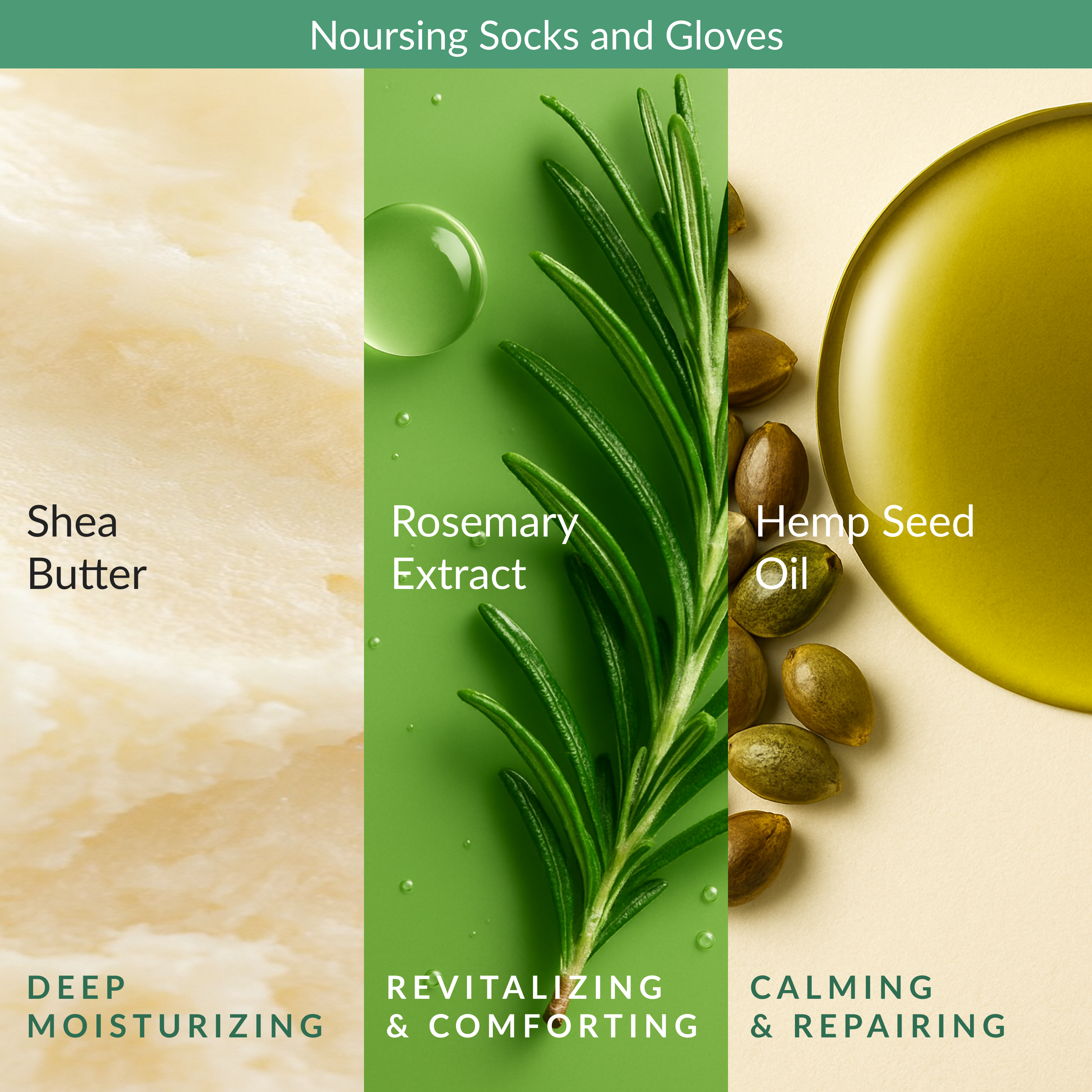 Hemp and Rosemary Nourishing Socks
