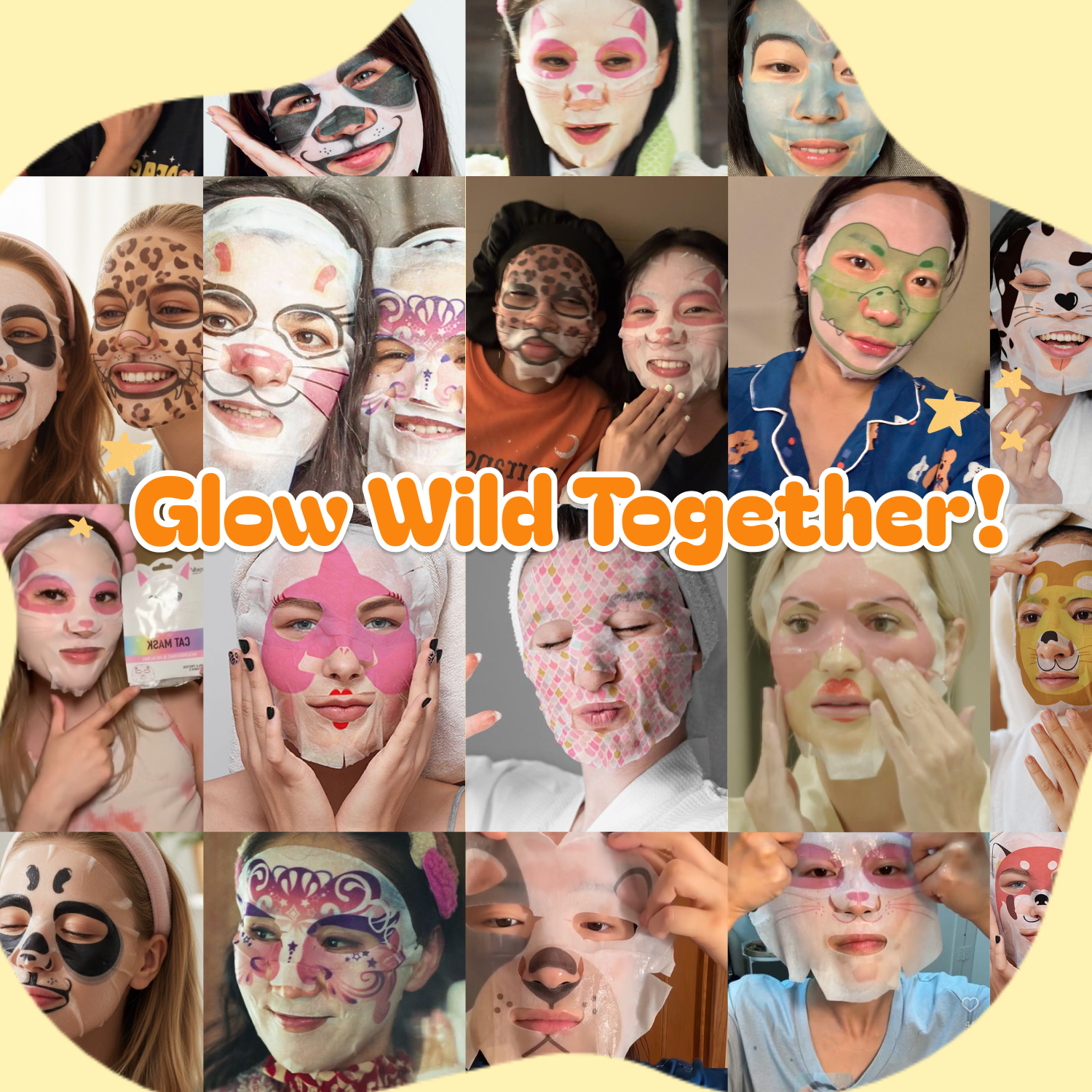 Fox Face Sheet Mask for Easter Basket Ideas, Easter gifts for Kids